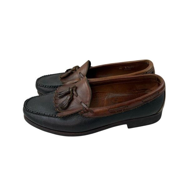 *Allen Edmonds Nashua Loafers Mens 13D Leather Black Brown Kiltie Tassle Luxury main image 11